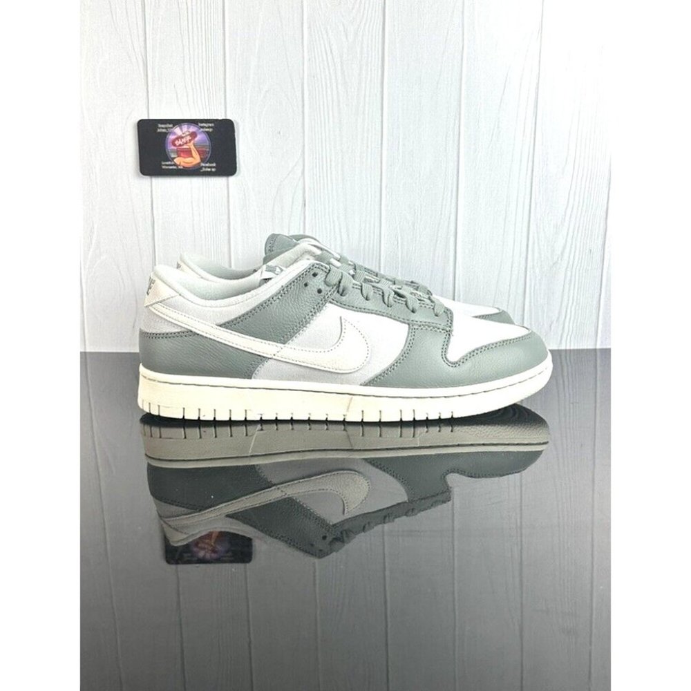 Size 11 Nike Dunk Low Mica Green Sail Photon Dust Grey Men's DV7212-300 Panda